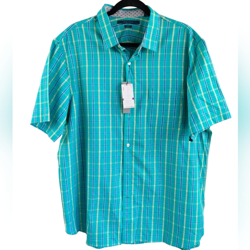 Perry Ellis NWT XXL Seaphome Green (Bin -A)